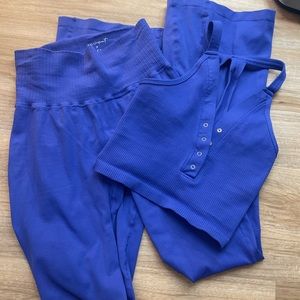 Free People Movement wide leg set